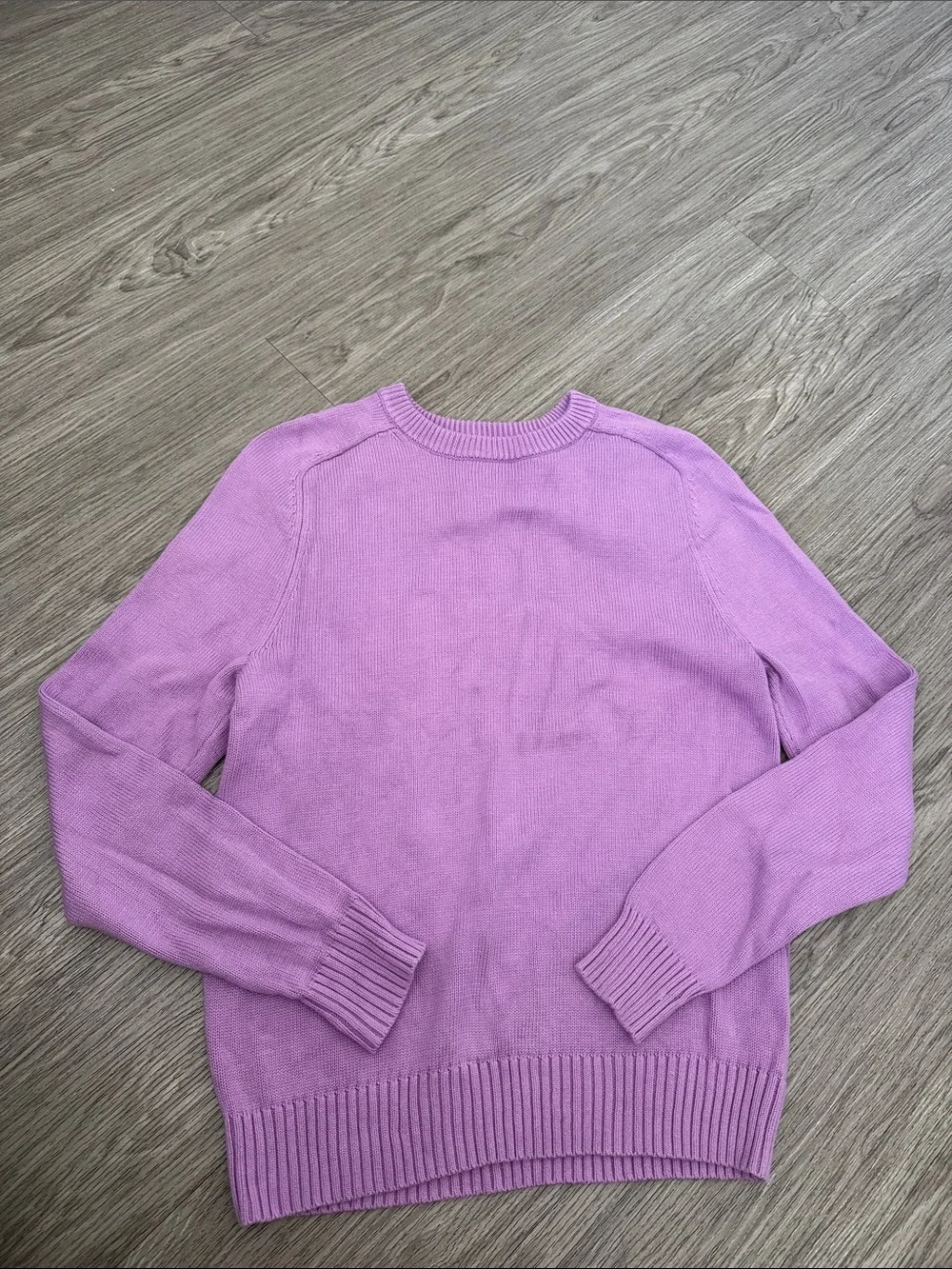 J. Crew Purple Crewneck Sweater 100% cotton Sz S